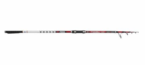 PENN Tidal X Telescopic Surf Solid Tip - Tele Surf Rute, Brandungsrute, Surfrute, 400cm Länge, Wurfgewicht 200g, Weitwurfrute