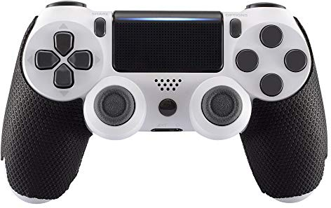 eXtremeRate Anti-Rutsche Grip Sticker für ps4 Griffe Griffpolster Aufkleber Schutzgriffe Abziehbilder Skin für ps4 Pro Slim Controller(Schwarz)