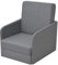 vidaXL Schlafsessel Schlafcouch Ausziehbar Stoff 59,5 x 72 x 72,5 cm hellgrau
