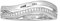 XENOX XS1479-54 Damen Ring Secret Circle Sterling-Silber 925 Silber Weiß Zirkonia 17,2 mm Größe 54