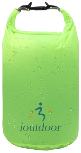 ioutdoor Dry Bag 2L/5L/10L/20L/40L/70L wasserdichte Tasche | Ultra-Light Trockensack Wasserdicht, Abriebfest, Reißfest, für Kajakfahren, Strand, Schwimmen, Camping, Wandern Reisen