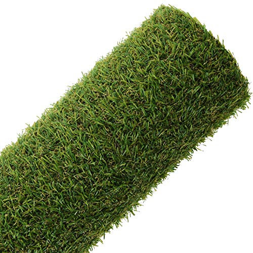 Kunstrasen 100 x 200 cm - 12 mm hochwertiger Rasenteppich mit Drainage - UV-stabilisiert wetterfest