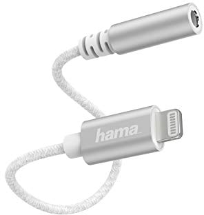 Hama Lightning-Kabel (3, 5 mm Klinkenstecker, Mfi, Weiß