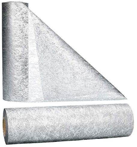 AmaCasa Tischläufer Silber (30 cm x 25 m) – Hochwertiges Vliesband für stilvolle Tischdekoration bei Hochzeiten, Geburtstagen & besonderen Anlässen