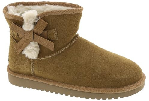 Koolaburra by UGG Women's Victoria Mini Fashion Boot, Chestnut 1, 39 EU