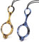 TERAISE Mini Faltbare Lesebrille Pendant Collier Readers Leichte tragbare Anti-Verlust-Lesebrille mit exquisitem Etui für Frauen und Männer(1.5X)