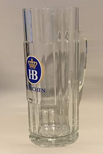 H B Jarra de 0,5 l / cerveza Oktoberfest/cerveza/cerveza/cerveza/cerveza/bar/colector/colección/decoración/vidrio/cerveza/gastronomía/bar/colección/decoración