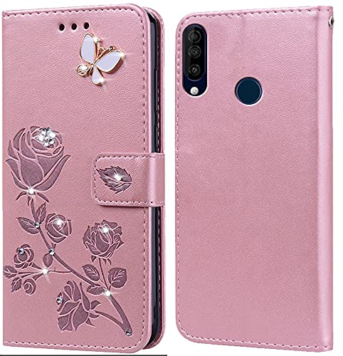 PKQTOP Hülle für Wiko View 3 Handyhülle,Klappbar Tasche Case,Standfunktion,Kartenfach,Silikon Bumper,Stoßfeste Schutzhülle Cover für Wiko View 3