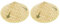 TOPBATHY Lot de 2 Chapeaux de Paille tissés Faits à la Main pour la Fermier, la pêche, Le Soleil, la Danse Asiatique, Classique, rétro, pour Enfants, décoration Murale, 36 cm
