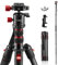 CAMOLO 75 Camera Tripod DSLR Tripod for Travel Aluminum Camera Tripod Monopod 360° Panorama Ball Head with Quick Release Plate Professional Tripod with Carry Bag Phone Mount w Cold Shoe 33 lbs Load