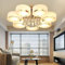Futchoy Modern Deckenlampe Kristall Kronleuchter LED Deckenleuchte 3 Flammig E27