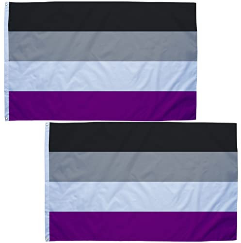 Xunny 9 x 152 cm große Asexuelle Flagge