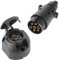 SPARKMOTO Spina 7 Poli rimorchio Maschio e Presa 7 Poli Femmina,12v spinotto 7poli Presa 7poli Impermeabile per rimorchio roulotte Auto Gancio Traino Adattatore a Spina e Presa 7 Poli Norma ISO 1724
