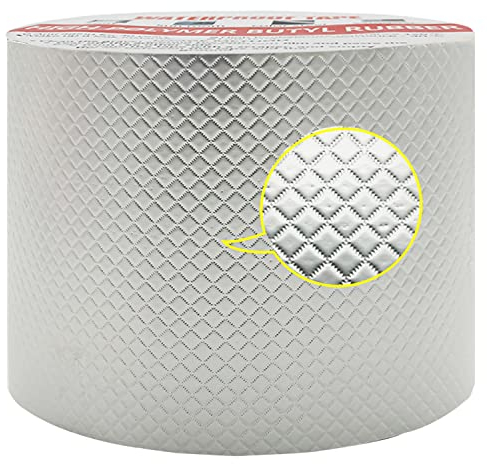 CTRICALVER Wasserdichtes Klebeband, Verbesserte Version Butyl Dichtungsband 5m(L)*10cm(W)*1mm(T), Wasserdichtes Reparaturband, für boot, rohrabdichtung, dachleck, Fenster