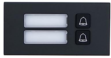 DAHUA VTO4202FB-MB2 ESTACIÓN Exterior MODULAR para IP-VIDEOPORTERO MIT 2 BOTONES para Series VTO4202FB-X, Farbe: