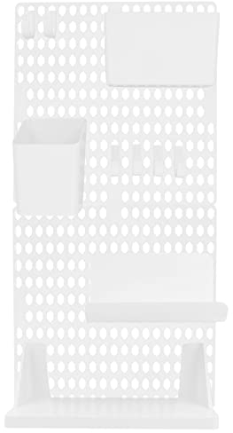 ULTECHNOVO Harm Planche murale de rangement pratique pour cuisine, panneau perforé sans pince pour bureau, salle de bain, kit de perforation pour rack de garage, panneau d'affichage