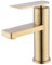 Bathroom Basin Sink Mixer Faucet,Brass Single Lever Hot and Cold Mixing Lavatory Washbasin Taps, Brushed Gold
