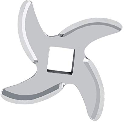 SALALIS Cuchilla para Picadora de Carne, Picadora de Carne de Acero Inoxidable, Sólida Y Duradera, Fácil de Reemplazar, Repuestos Usados para Picadora Y Cortador de Carne de Cocina, Cuchillo(22#)