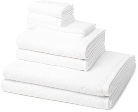 Ross - 8 teiliges Frottier-Set - Vita (2 X Wasch- 2 X Gäste- 2 X Dusch- 2 X Handtuch im Set) - 520 g/m2 - Baumwolle - Walkfrottee - saugstark - weich und flauschig - Weiß