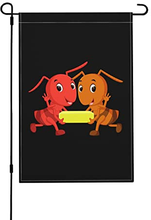 Ameisen-Wimpelkette, Käseflaggen, doppelt genäht, personalisierbar, hängender Wimpel für Hof, Camping, Garten, 70 x 102 cm