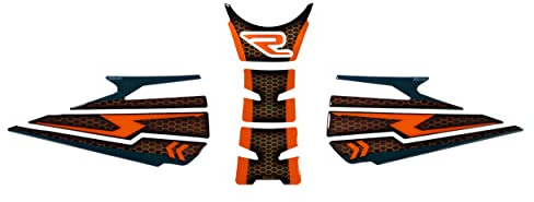 Tankpad Kniepad Set kompatibel für KTM 1290 Super Duke R Orange Blau X850047VA