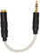 4.4mm Balanced Female to 3.5mm Stereo Male Adapter Cable, Gold Plated Connectors Single Crystal Copper Copper Wire, Headphone Adapter Cable (Silver)