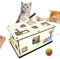Sugeru Katzenspielzeug Selbstbeschäftigung,Interaktives Katzenspielzeug Box zur Selbstbeschäftigung und Gemeinsam Spielen | Cat Futterspiel,Intelligenzspielzeug,katzentunnel - NATURPRODUKT