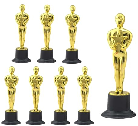 SVOCK 8PCS Trophée Personnalisé, Trophée Football, Trophées en Plastique Mini, Trophée Football pour Football Sports Awards and Awards Galas, pour Augmenter La Cohésion de l'Équipe