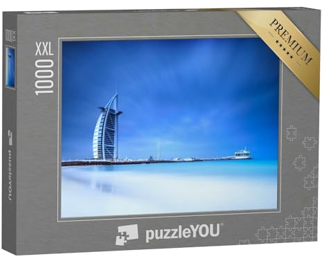 Puzzle 1000 Teile XXL „Burj Al Arab Hotel am Jumeirah Strand, Dubai“ – aus der Puzzle-Kollektion Burj al Arab