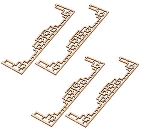 ifundom 4 graceling Wandapplikationen Onlays Eckenschutz für Schränke Eckenschutz für Möbel Abziehbilder für Möbel Eckenschutz selber machen geschnitzte Ecke Sandkasten