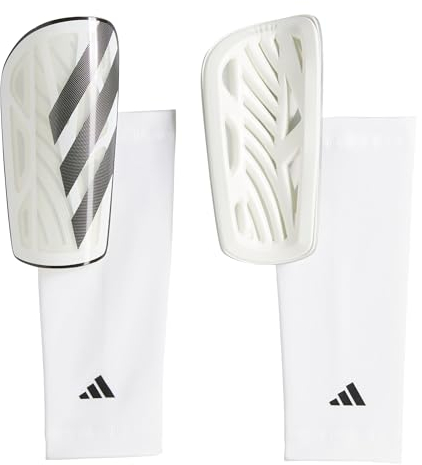 adidas Unisex TIRO SHINGUARD League White/Black/Silver Metallic, XL