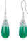 ONEFINITY Grüner Smaragd Ohrringe 925 Sterling Smaragd Tropfen Ohrringe Hängend Grüner Edelstein Ohrringe Schmuck Geschenke Für Damen