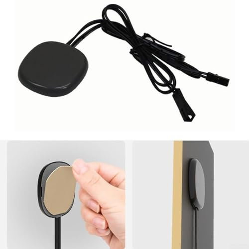 DAZZLEEX Variateur d'intensité tactile LED invisible pénétrant 25 mm 12 V 24 V Capteur de corps humain pour armoires, placards