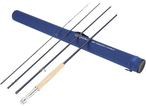 Raprance 5wt Canne à pêche à la Mouche – Action Moyenne-Rapide IM8 Graphite Blank avec Tube de Protection | Canne de Voyage légère pour la pêche à la Truite et au Saumon | Construction en Fibre de
