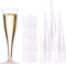 Verres à champagne, verres à champagne, verres à champagne transparents, réutilisables, flûtes à champagne, verres à champagne, verres à champagne, pour mariages, anniversaires et fêtes (17,5 cm)