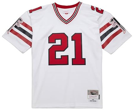 Mitchell & Ness NFL Atlanta Falcons 1989 Deion Sanders Replica Jersey (DE/NL/SE/PL, Alphanumerisch, L, Regular, Regular, Weiß)