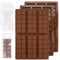 3 Pièces Moules à Tablette de Chocolat Profonds, Moule à Chocolat en Silicone, Moule Tablette Chocolat Dubai en 100 Sacs, Moules à Chocolat Super Profonds pour Barres Protéinées, Énergétiques, Praline