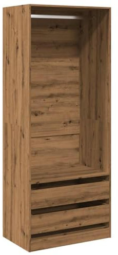 vidaXL Kleiderschrank Artisan-Eiche 80x50x200 cm Holzwerkstoff