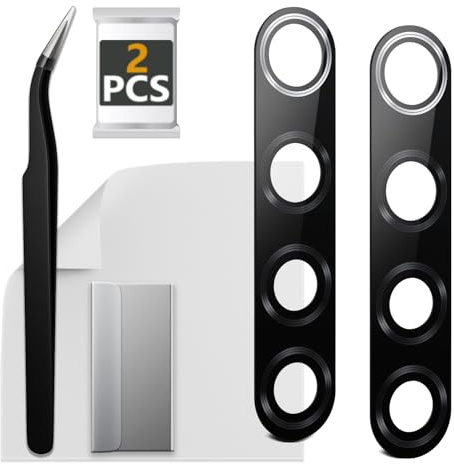 ExtKry 2 Packs Lentille Caméra pour Xiaomi Redmi Note 8/Note 8T | Qualité origine lentille en verre vitre appareil photo vitre photo lentille camera remplacement avec kit réparation.