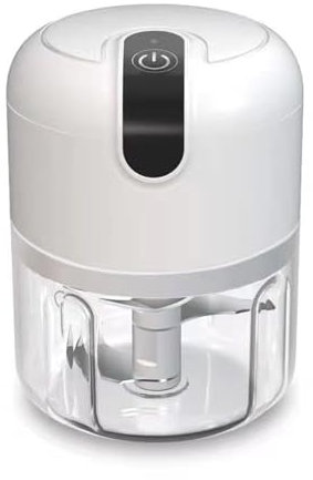 LETJUM Tritatutto Elettrico, Frullatore 250 ml USB Ricaricabile, Onion Chopper Food Cutter, Tritatutto Aglio da Cucina con 3 Lame Acciaio per Carne Cipolle Aglio Frutta Verdura