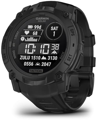 Garmin Instinct® 3 Tactical Edition, 45 mm, display a carica solare, robusto smartwatch GPS per esterni