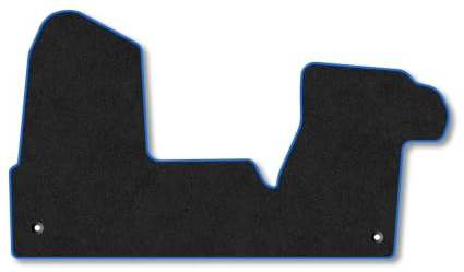 Renault Master (2025+) Carpet Car Mats | Blue Edge Trim Tailored Fit Floor Mats Full Coverage Protection Accessories Easy Clean Anti Slip Made in the UK