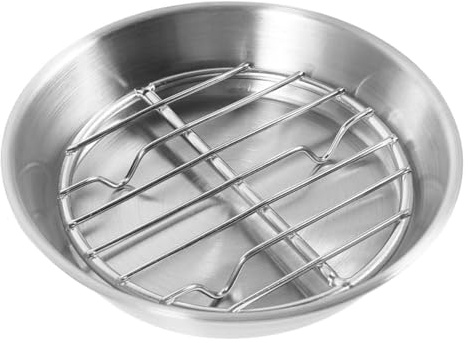 VALICLUD Barbecue Plate Baking Sheet Oven Pan Tray for BBQ Large Mesh Cooling Rack Stainless Steel Baking Pan Tray