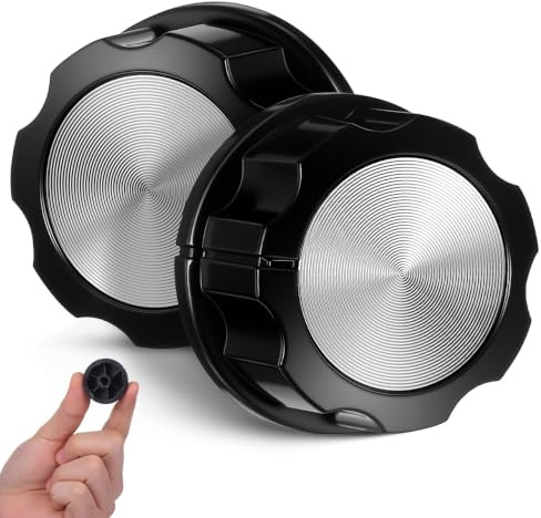WEKADRIN Lot de 2 boutons rotatifs de minuterie pour friteuses à air chaud, fours et autocuiseurs, boutons de rechange pour cuisinière, compatibilité polyvalente et testé de sécurité