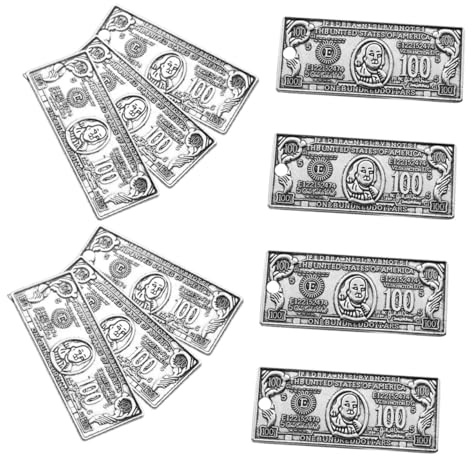 KONTONTY 10 Stück Teiliges Retro Geldmünz Anhänger aus Langlebiger Legierung Vielseitiger Schlüsselanhänger und Taschenanhänger zum Basteln Leichtes DIY Schmuckzubehör für Schlüssel und