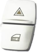 Control Panel Taste Aufkleber Kompatibel Mit 1er-Serie Für F20 2012 2013 2014 2015 2016 2017 2018 PDC DSC Off Warnleuchte Knopfaufkleber(B)