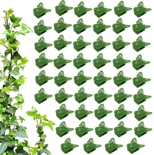 Tuxuseo Pflanzen Clips Für Kletterpflanzen,Wiederverwendbare Halterung mit Haftpad | Rankhilfe für Kletterpflanzen im Außenbereich | Für Büro Wohnzimmer Schlafzimmer Garten Balkon Terrasse