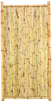 Bambuswand Bambuselement TEN New Line2 180 x 90cm - Sichtschutz mit Rahmen aus Bambusrohren 1,8m x 0,8m
