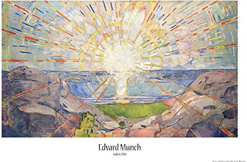 1art1 Edvard Munch Poster Die Sonne, 1910 Plakat | Bild 91x61 cm