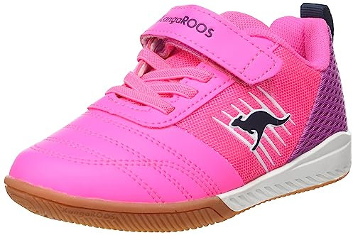 KangaROOS Super Court EV, Scarpe da Ginnastica, Rosa Fluo Fucsia, 34 EU